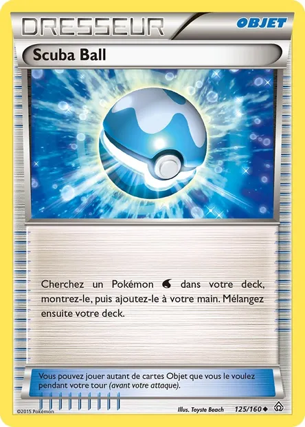 Scuba Ball, carte Pokémon PRC 125 — extension Primo-Choc