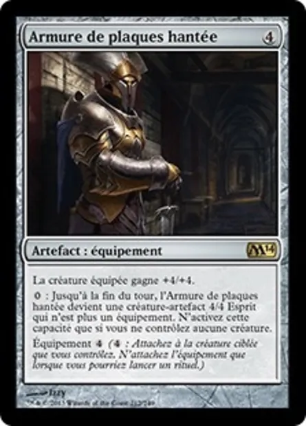 Armure de plaques hantée, carte Magic M14 212 — extension Magic 2014