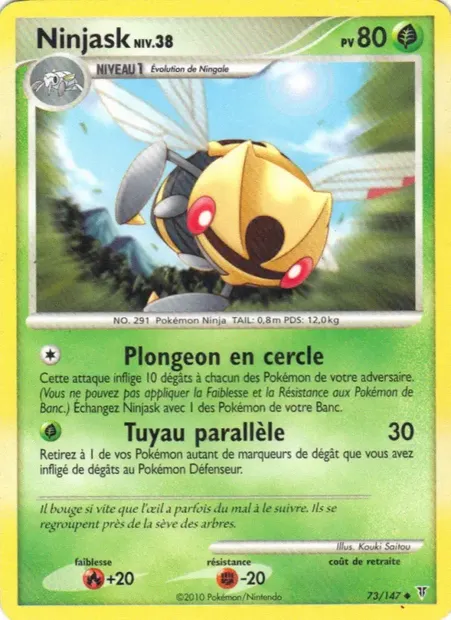 Ninjask, carte Pokémon SV 73 — extension Vainqueurs Suprêmes