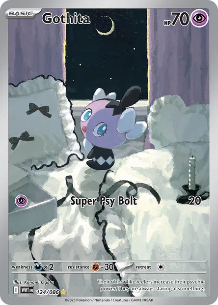 Gothita, Pokémon card WHT 124 — White Flare set