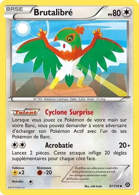 Brutalibré, carte Pokémon STS 97 — extension Offensive Vapeur