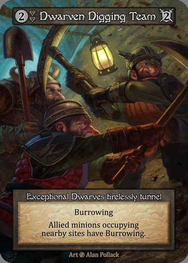 Dwarven Digging Team, carte Sorcery BET 055 — extension Beta