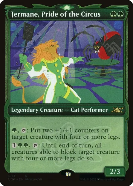 Jermane, Pride of the Circus, carte Magic UNF 504 — extension Unfinity