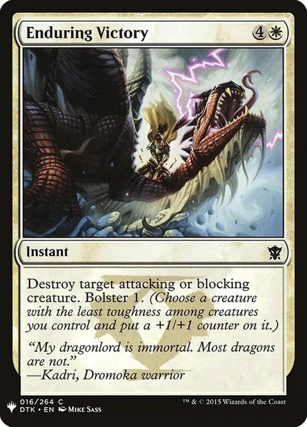 Enduring Victory, Magic card PLST DTK-16 — The List set