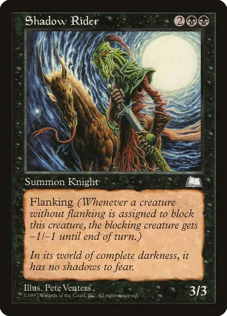 Shadow Rider, Magic card WTH 79 — Weatherlight set