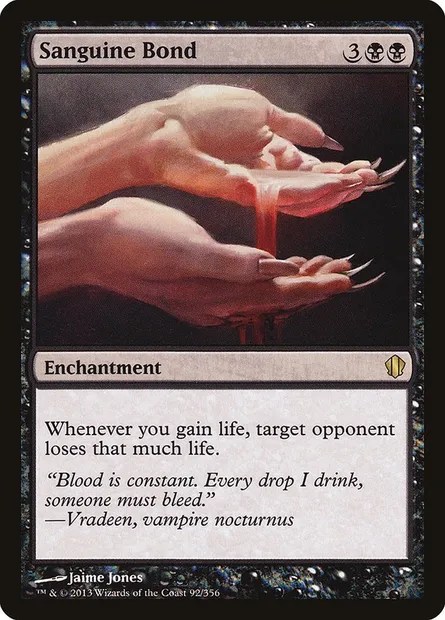 Sanguine Bond, Magic card C13 92 — Commander 2013 set