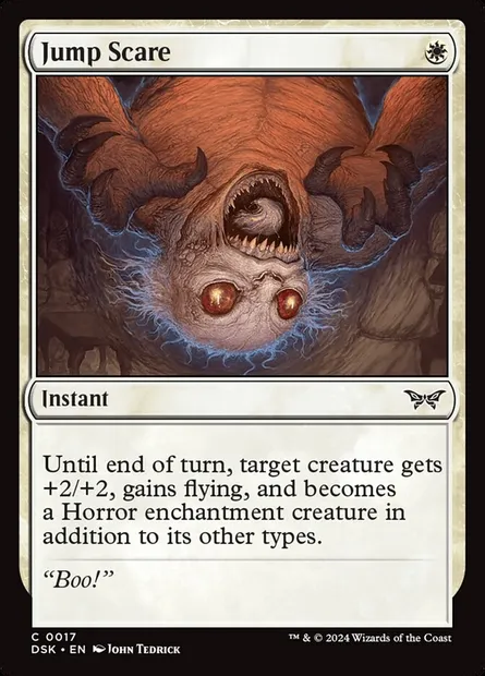 Jump Scare, Magic card DSK 17 — Duskmourn: House of Horror set