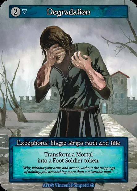 Degradation, Sorcery card ATH 126 — Arthurian Legends set