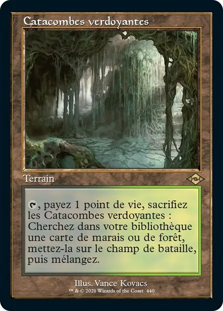 Catacombes verdoyantes, carte Magic MH2 440 — extension Horizons du Modern 2