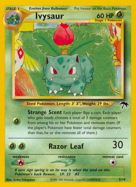 Herbizarre, carte Pokémon SI 5 — extension Southern Islands