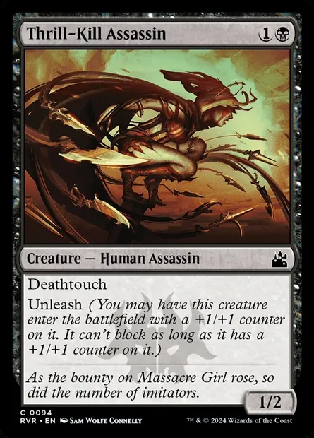 Thrill-Kill Assassin, Magic card RVR 94 — Ravnica Remastered set