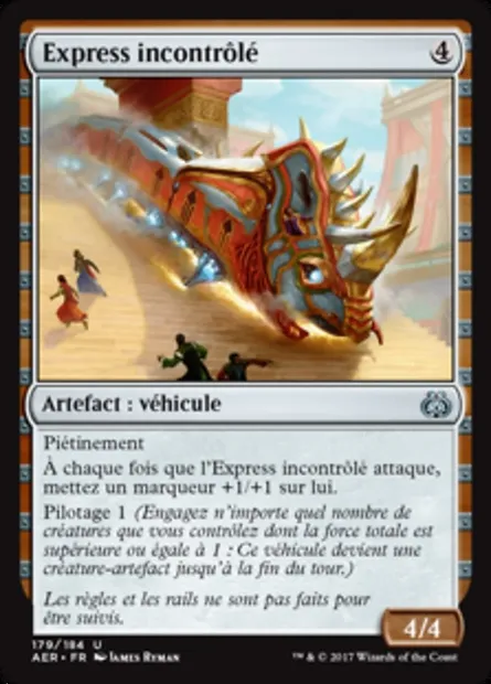 Express incontrôlé, carte Magic AER 179 — extension La révolte éthérique