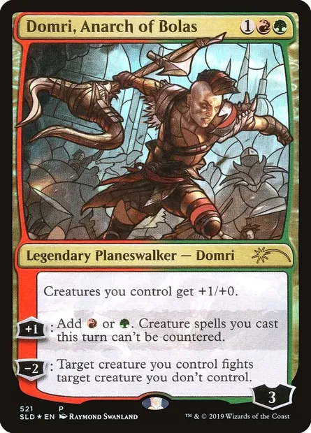 Domri, Anarch of Bolas, Magic card SLD 521 — Secret Lair Drop set