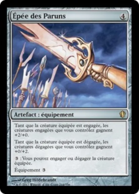 Épée des Paruns, carte Magic C13 264 — extension Commander 2013