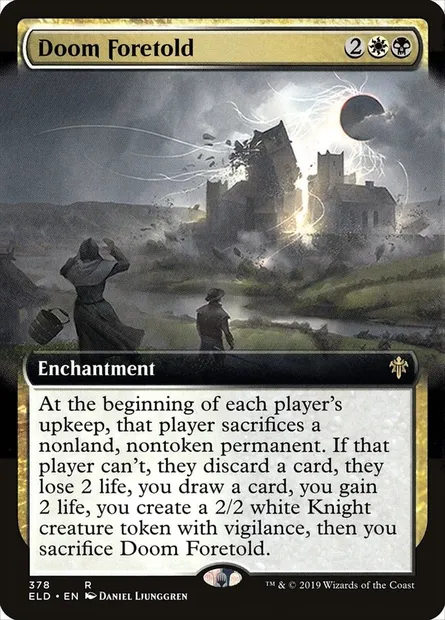 Doom Foretold, Magic card ELD 378 — Throne of Eldraine set