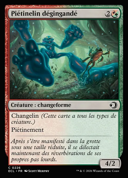 Piétinelin dégingandé, carte Magic ECL 226 — extension Lorwyn Eclipsed