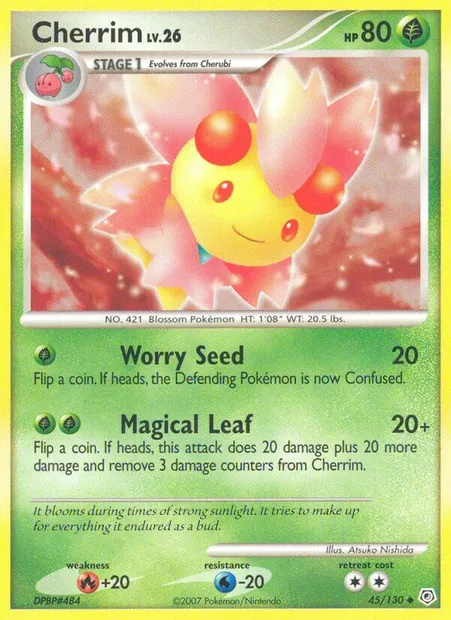 Ceriflor, carte Pokémon DP 45 — extension Diamant & Perle