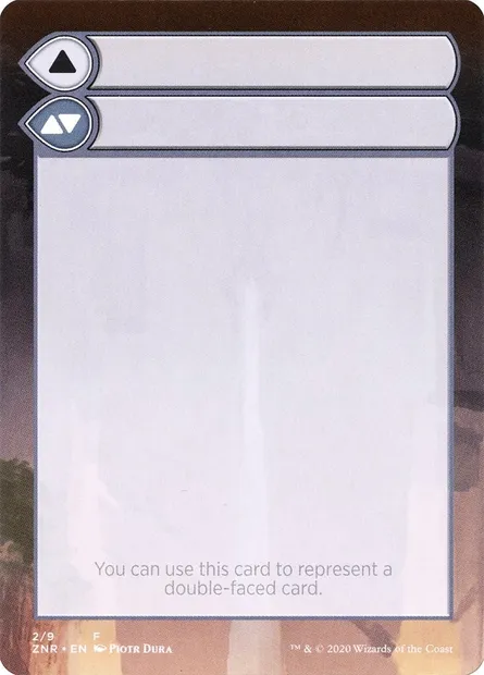 Double-Faced Substitute Card, Magic card SZNR 2 — Zendikar Rising Substitute Cards set