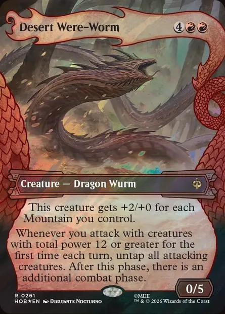Desert Were-Worm, Magic card HOB 261 — The Hobbit set