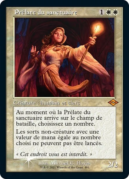 Prélate du sanctuaire, carte Magic MH2 491 — extension Horizons du Modern 2