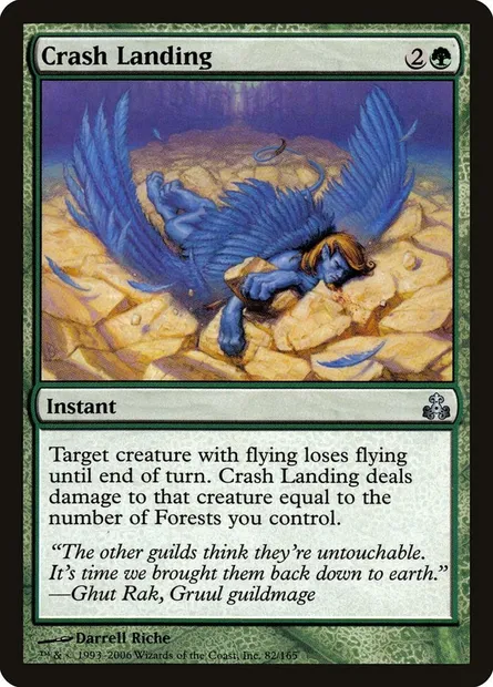 Crash Landing, Magic card GPT 82 — Guildpact set