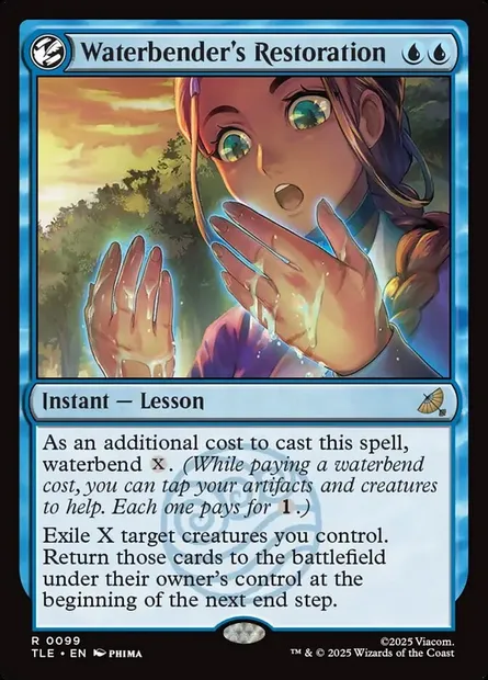 Waterbender's Restoration, Magic card TLE 99 — Avatar: The Last Airbender Eternal set