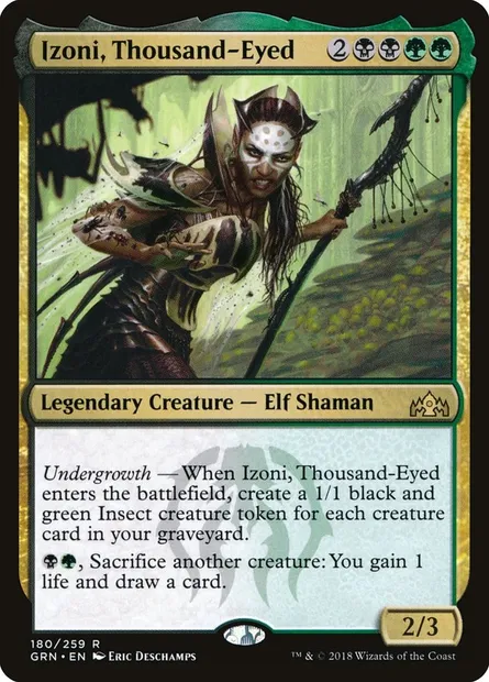 Izoni, Thousand-Eyed, Magic card GRN 180 — Guilds of Ravnica set