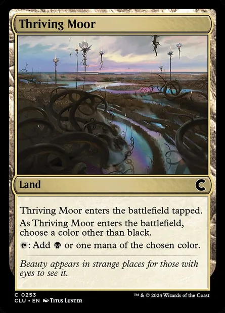 Thriving Moor, Magic card CLU 253 — Ravnica: Clue Edition set