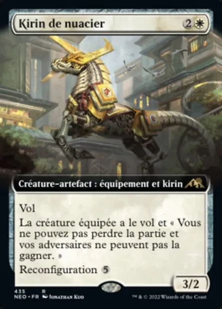 Kirin de nuacier, carte Magic NEO 435 — extension Kamigawa: La Dynastie Néon