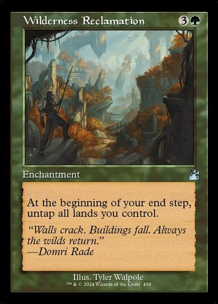 Wilderness Reclamation, Magic card RVR 458 — Ravnica Remastered set