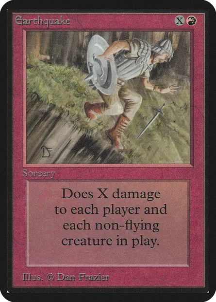 Earthquake, Magic card LEA 146 — Limited Edition Alpha set