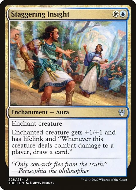 Staggering Insight, Magic card THB 228 — Theros Beyond Death set
