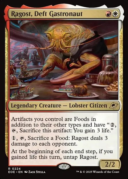 Ragost, Deft Gastronaut, Magic card EOE 224 — Edge of Eternities set