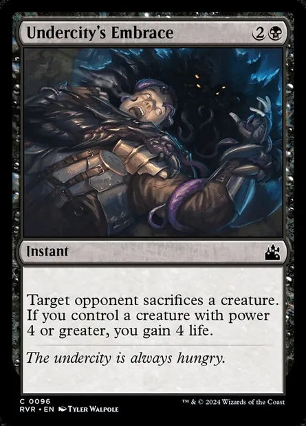 Undercity's Embrace, Magic card RVR 96 — Ravnica Remastered set