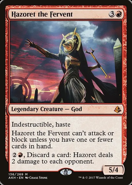 Hazoret the Fervent, Magic card AKH 136 — Amonkhet set