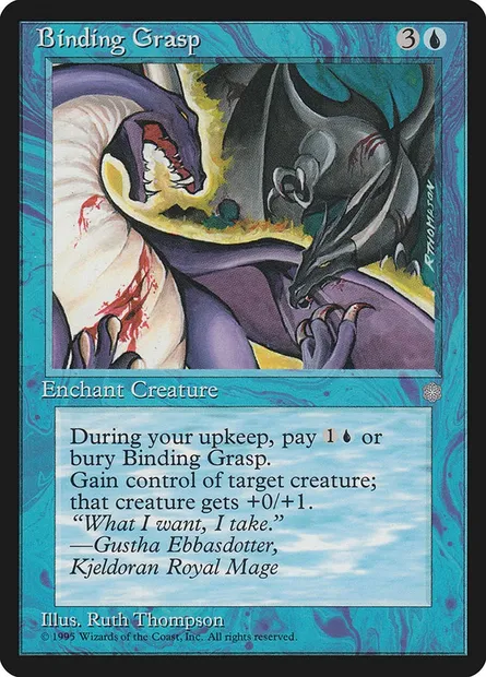 Binding Grasp, Magic card ICE 60 — Ice Age set