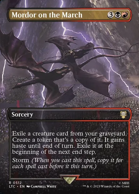 Mordor on the March, Magic card LTC 512 — Tales of Middle-earth Commander set