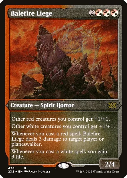 Balefire Liege, Magic card 2X2 478 — Double Masters 2022 set