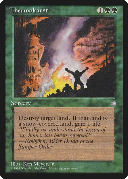 Thermokarst, carte Magic ICE 268 — extension Ere Glaciaire