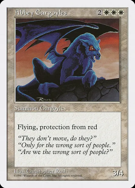 Abbey Gargoyles, Magic card 5ED 1 — Fifth Edition set