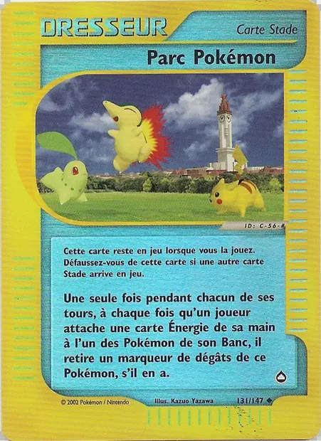 Parc Pokémon, carte Pokémon AQ 131 — extension Aquapolis