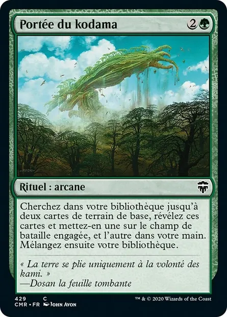 Portée du kodama, carte Magic CMR 429 — extension Commander Legends
