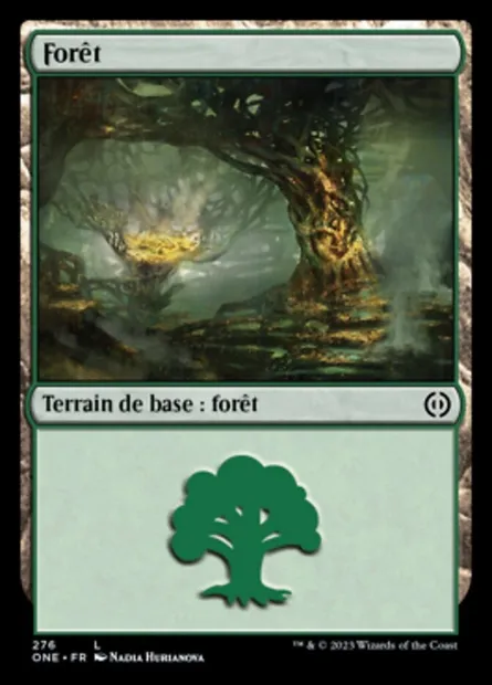 Forêt, carte Magic ONE 276 — extension Tous Phyrexians