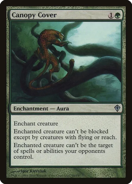 Canopy Cover, Magic card WWK 98 — Worldwake set