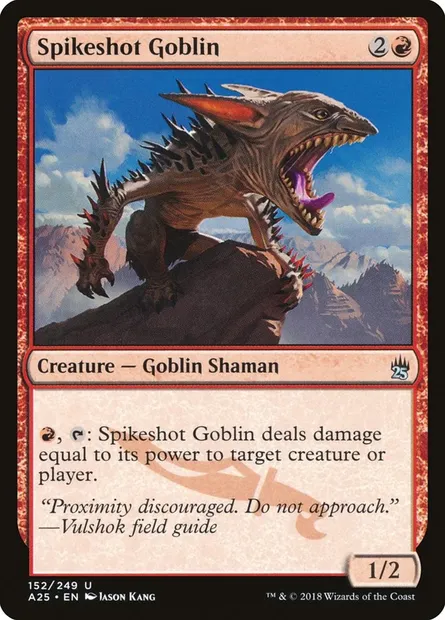 Spikeshot Goblin, Magic card A25 152 — Masters 25 set