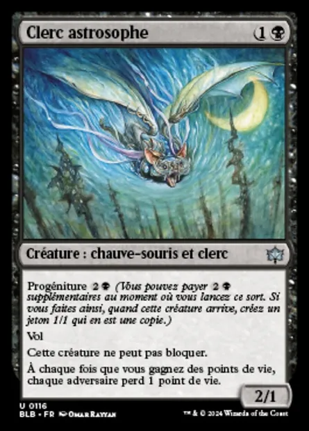 Clerc astrosophe, carte Magic BLB 116 — extension Bloomburrow