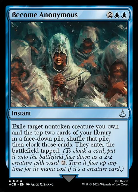 Become Anonymous, Magic card ACR 14 — Assassin's Creed set