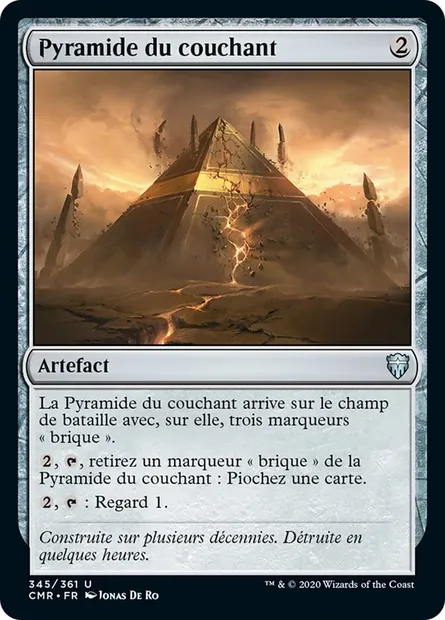 Pyramide du couchant, carte Magic CMR 345 — extension Commander Legends
