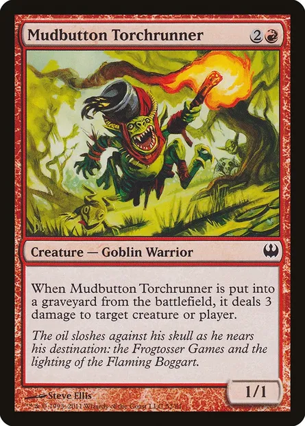 Mudbutton Torchrunner, Magic card DDG 52 — Duel Decks: Knights vs. Dragons set