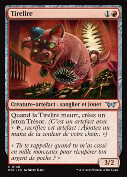 Tirelire, carte Magic DSK 148 — extension Duskmourn: House of Horror